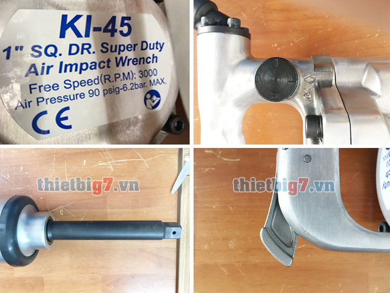 Hình ảnh súng vặn ốc bằng khí nén 1 inch Kuani KI-45-8