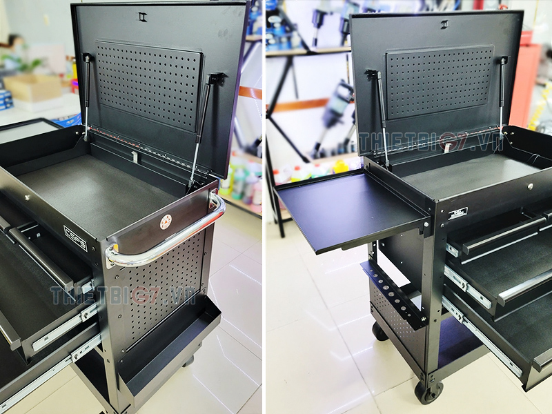 Tay nấm chắc chán, trên cùng thiết có 1 học để đồ có nấp đậy linh hoạt