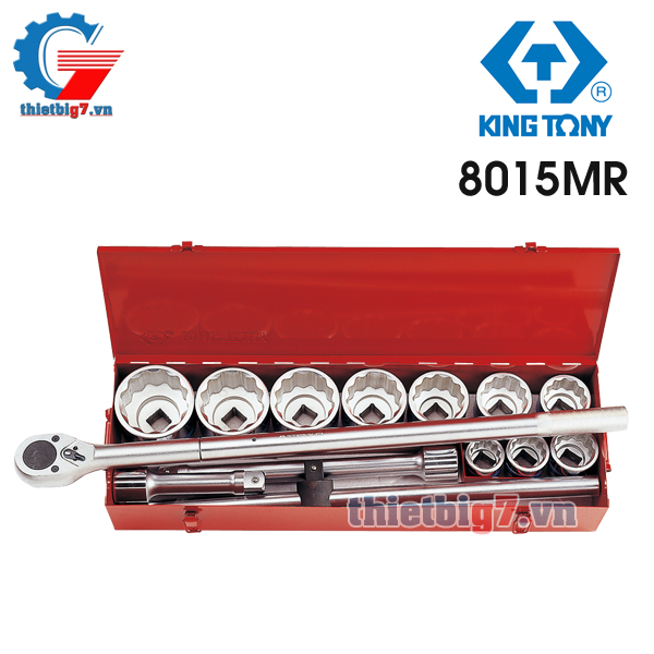 Bộ Tuýp 14 Chi Tiết Kingtony 8015MR ( 1″ ) Hệ Mét