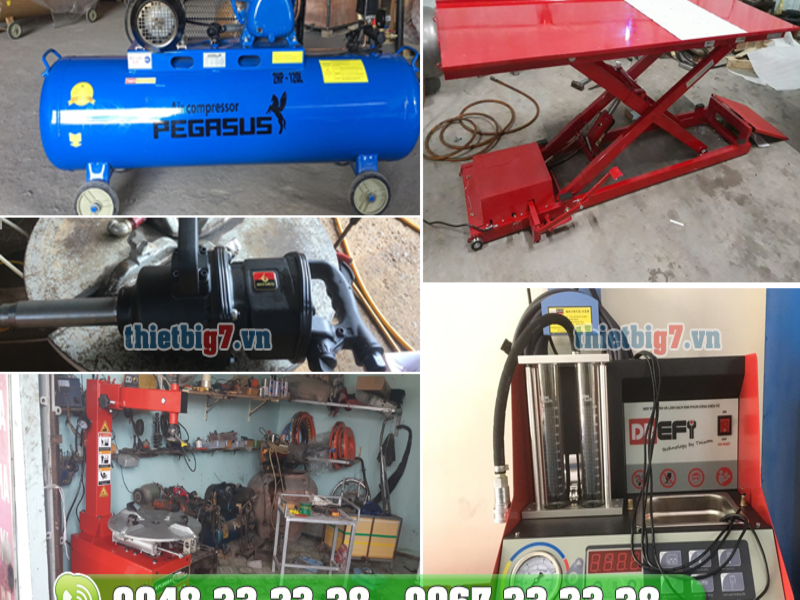 Máy nén khí sử dụng được cho rất nhiều thiết bị sửa chữa, chăm sóc xe máy tron-bo-thiet-bi-sua-chua-xe-may