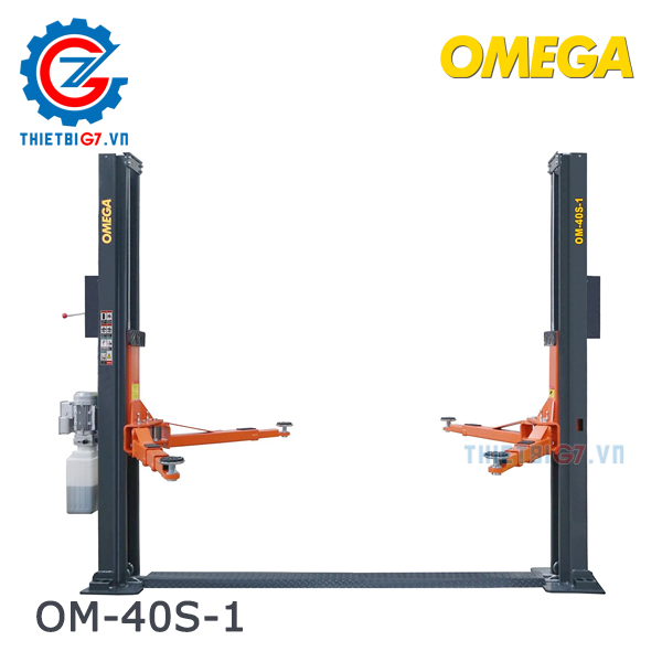 Cầu Nâng 2 Trụ Cổng Dưới OMEGA (Lock giật 1 bên, tay 3 khớp nối)