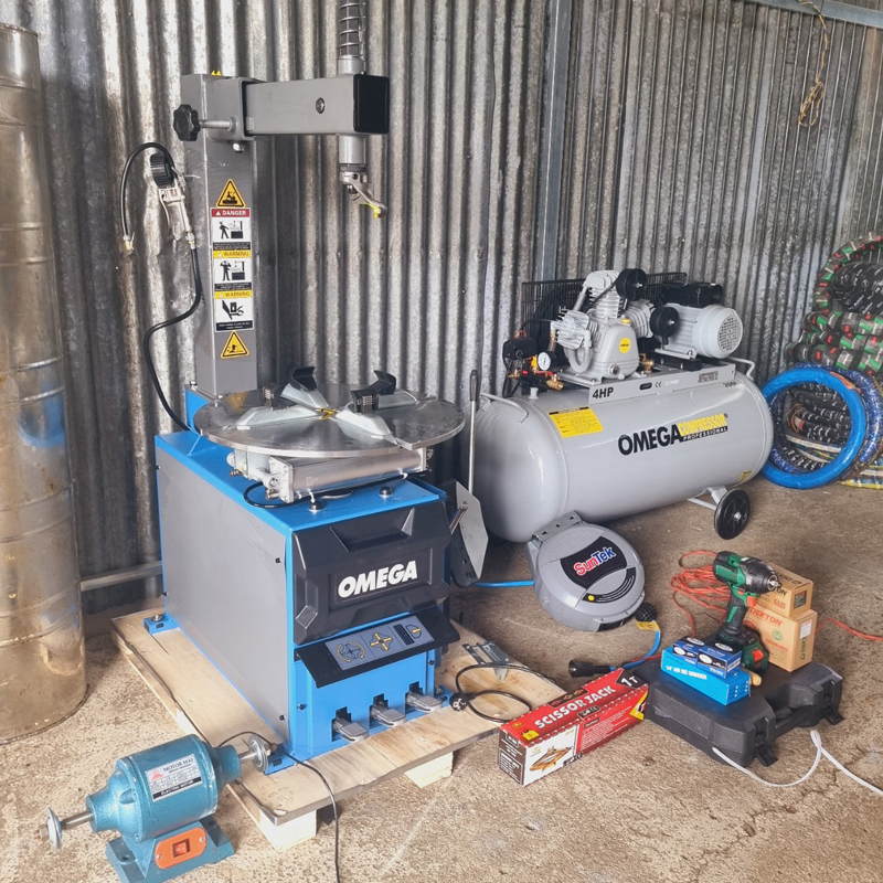 Những điều cần chuẩn bị khi mua máy ra lốp xe