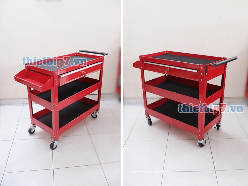 xe đẩy đựng đồ nghề 3 ngăn