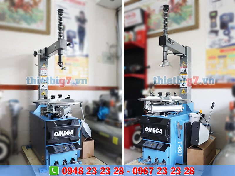 máy ra vào lốp xe omega