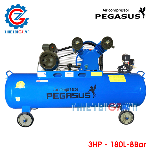 Máy Nén Khí Pegasus 3HP – 180L – 8Bar  ( 220V )