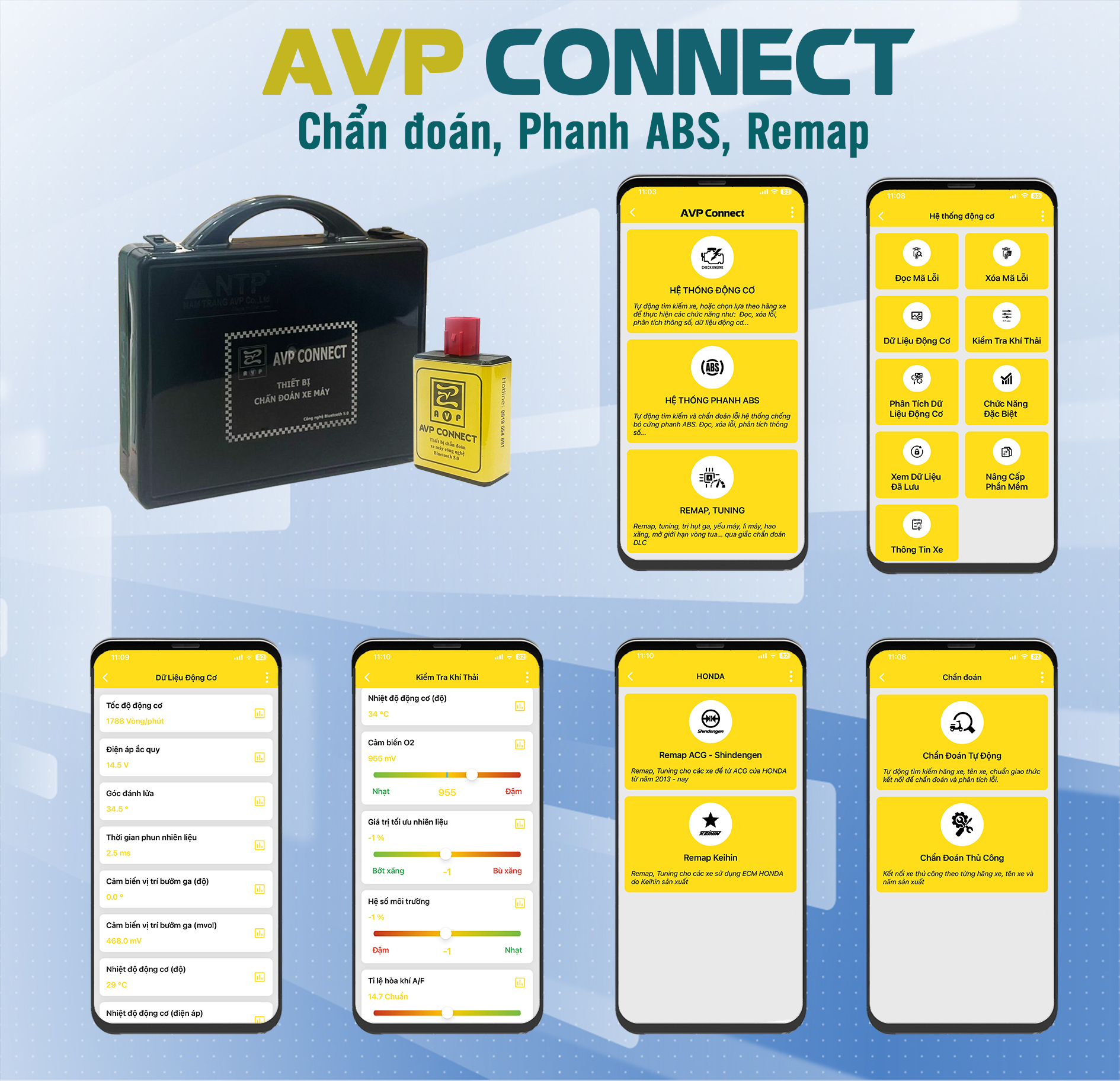 AVP Connect – Máy đọc lỗi xe máy FI giá rẻ chỉ hơn 4 triệu đồng