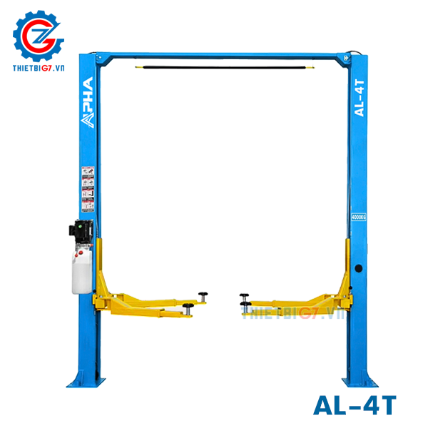 Cầu Nâng Ô Tô 2 Trụ Cổng Trên ALPHA AL-4T (Lock Giật 2 Bên, 4 Tấn)