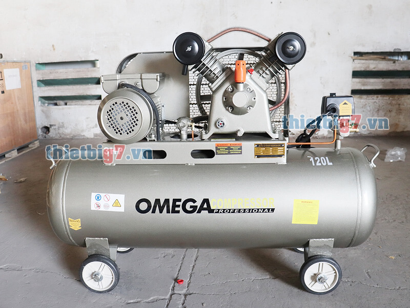 Máy nén khí OMEGA - thiết bị chăm sóc ô tô xe máy không thể thiếu may-nen-khi-omega-3hp-120l-8bar_1