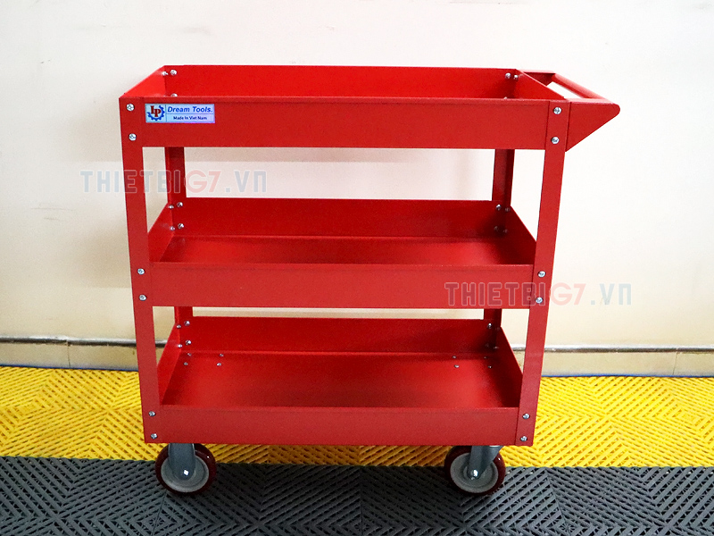 Xe đẩy 3 ngăn đựng dụng cụ, đồ nghề sửa xe