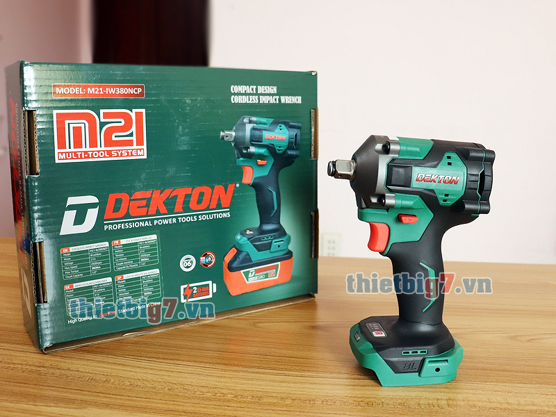 súng xiết bulong dùng pin DEKTON M21-IW380NCP