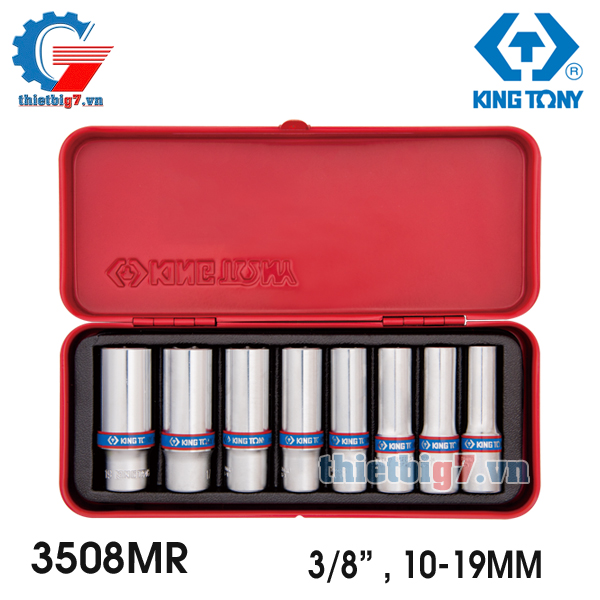 Bộ khẩu tuýp 3/8 inch Kingtony 3508 bo-tuyp-3-8-kingtony-3508MR