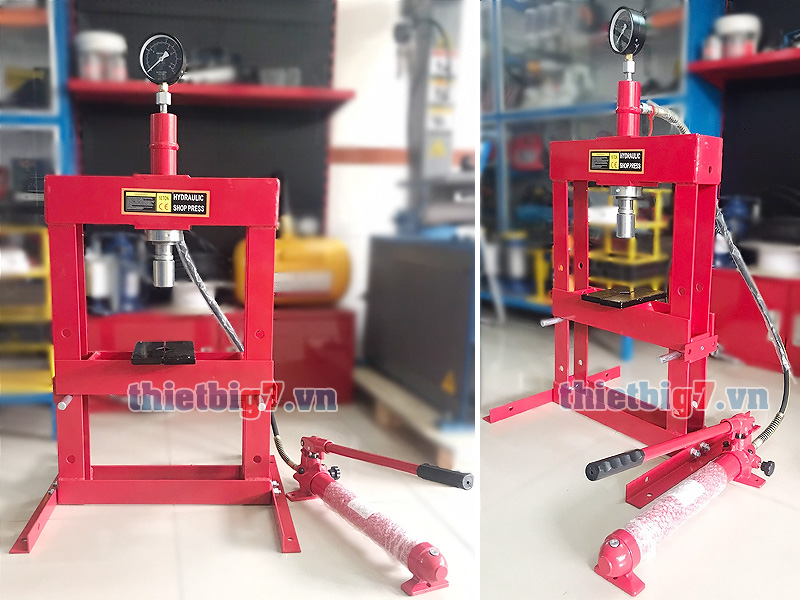 Hình thực tế của máy ép thủy lực 10 tấn có đồng hồ may-ep-thuy-luc-10-tan-co-dong-ho