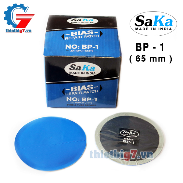 Miếng Vá Lốp Bố Chéo SAKA BP-1 ( 65mm, Hộp 20 miếng )