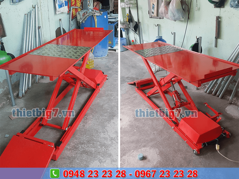 thiết bị sửa chữa xe máy bàn nâng