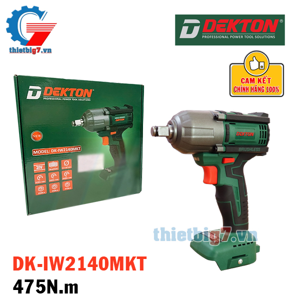 Súng Bắn Bulong 1/2 Inch Dùng Pin DEKTON DK-IW2140MKT ( không pin, sạc )