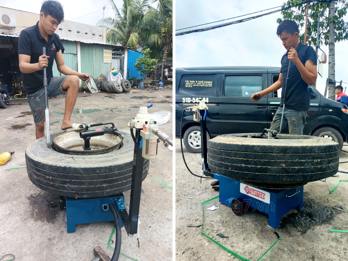 Mẫu máy tháo vỏ xe tải chất lượng giá tốt tại Thiết bị G7