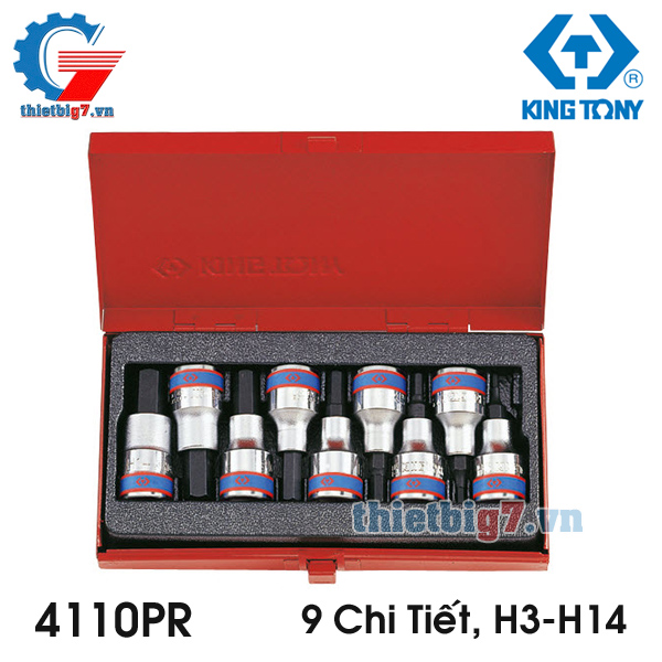 Bộ lúc giác 1/2" Kingtony 9 chi tiết 4110PR bo-luc-giac-1-2-kingtony-9-chi-tiet-4110pr