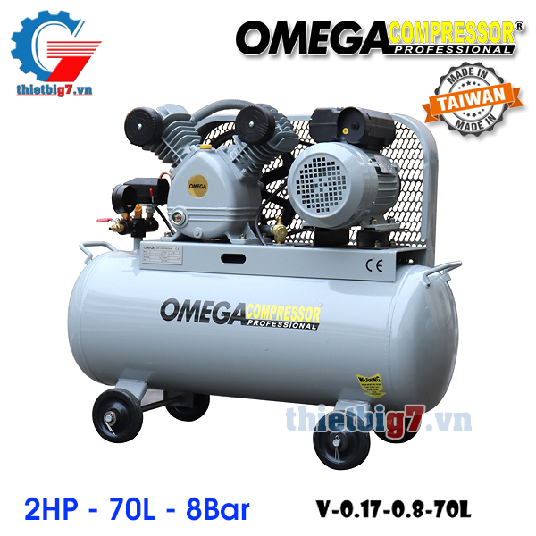 Máy Nén Khí OMEGA 2HP – 70L – 8Bar