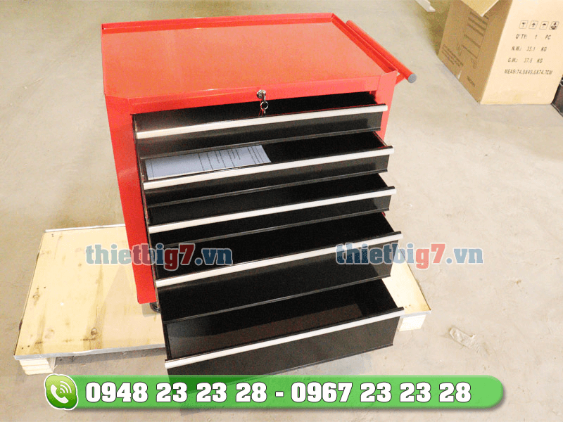 Tủ đựng đồ nghề 5 ngăn tiện lợi, chất lượng chỉ có tại Thiết bị g7 tu-dung-do-5-ngan