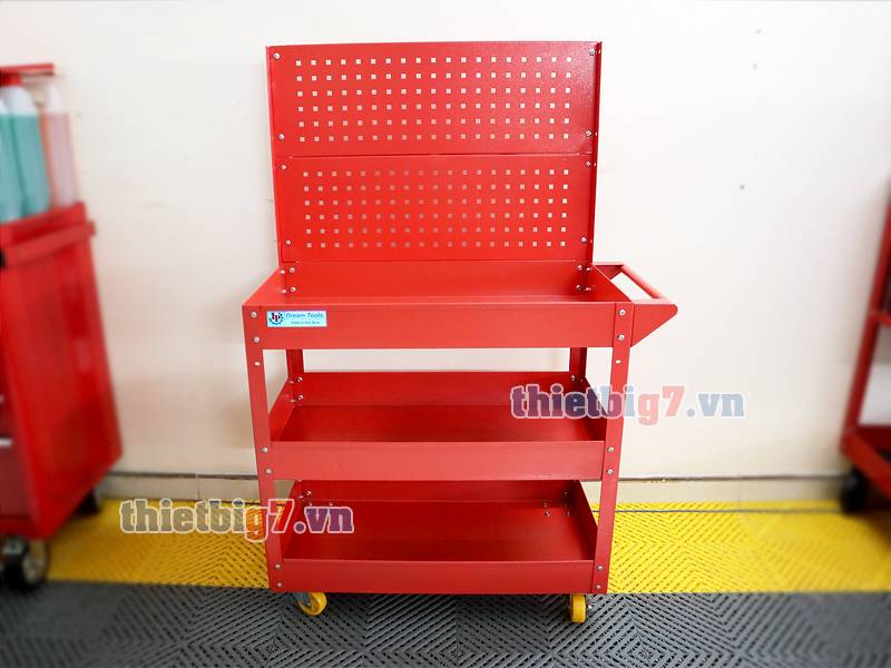 Xe đựng đồ nghề 3 ngăn có pát treo dụng cụ