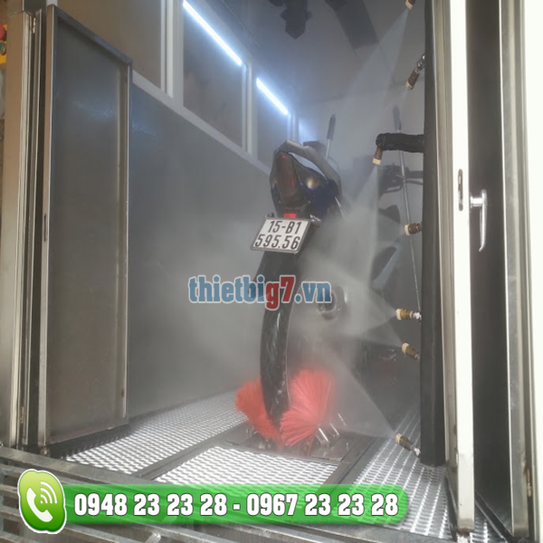 Rửa Xe Máy Tự Động- Công Nghệ Mới Hiện Đại