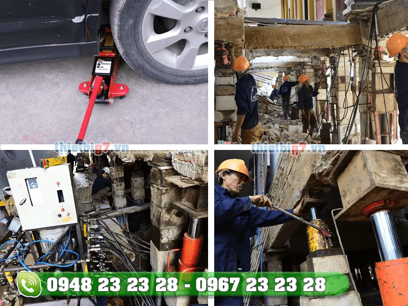 Sử dụng kích đội thủy lực đúng kỹ thuật – an toàn
