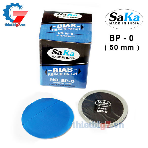 Miếng Vá Lốp Bố Chéo SAKA BP-0 ( 50mm, Hộp 20 miếng )