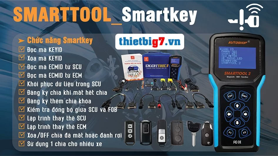 Chức năng sửa lỗi smartkey của máy đọc lỗi Smarttool 2
