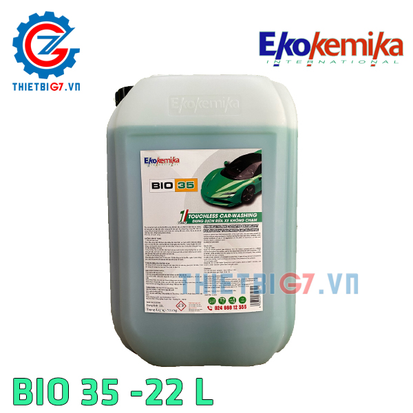 Mẫu bình dung dịch rửa xe không chạm BIO35