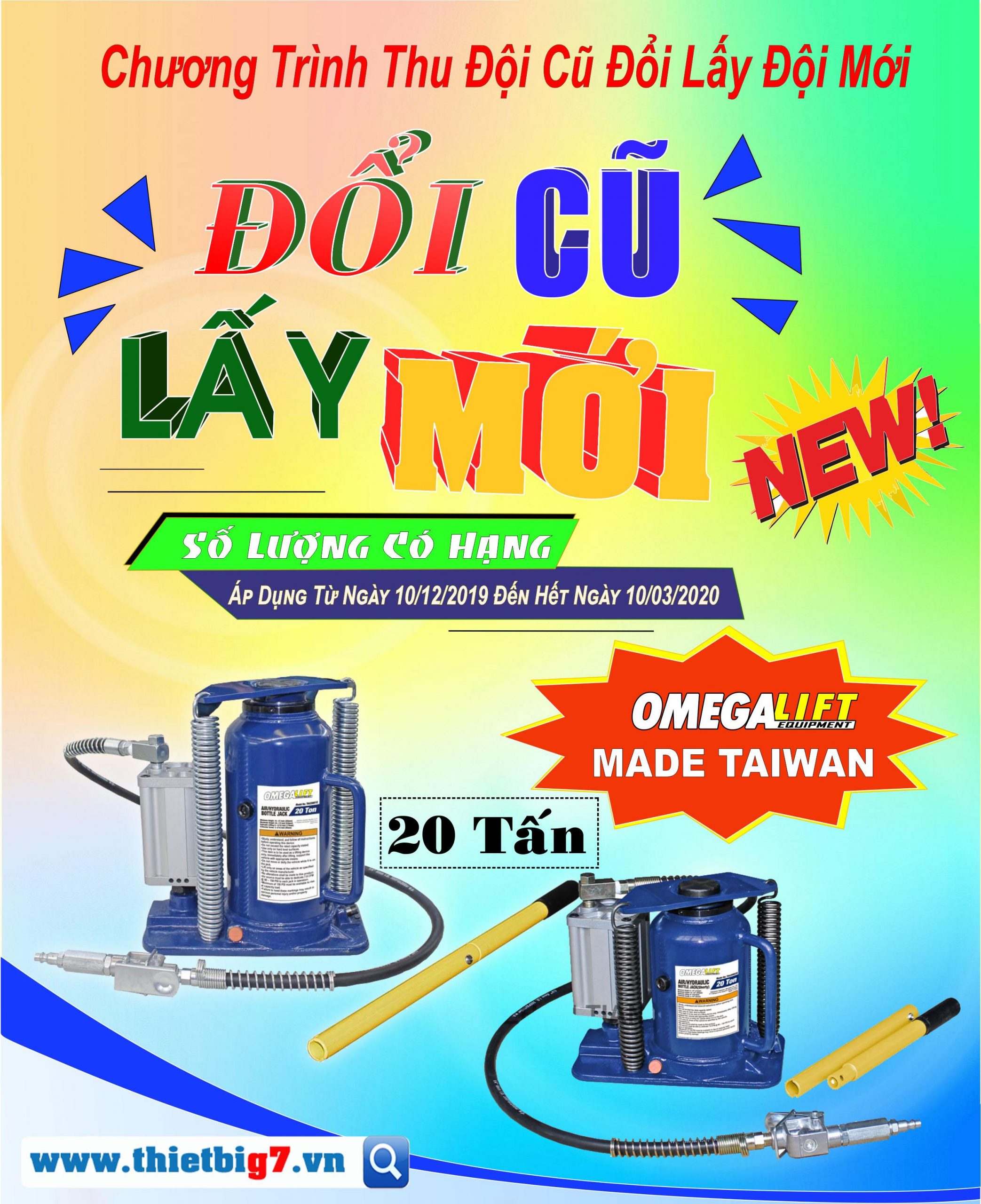 Đổi Đội Hơi Cũ Lấy Đội Hơi Mới Đài Loan Giảm 500.000