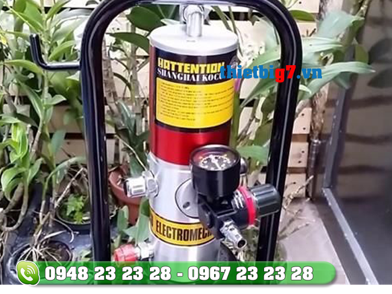 Máy bơm mỡ khí nén Kocu bảo hành 3 tháng may-bom-mo-khi-nen