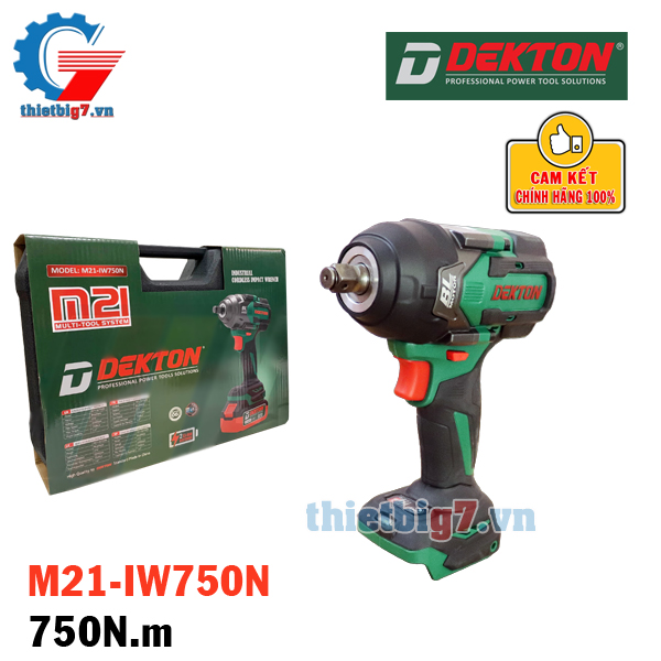 Súng Bắn Bulong 1/2 Inch Dùng Pin DEKTON M21-IW750N ( không pin, sạc )