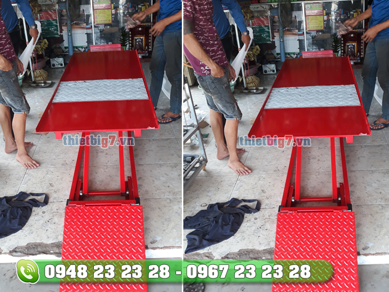 Mẫu bàn nâng xe máy bạn nên sở hữu